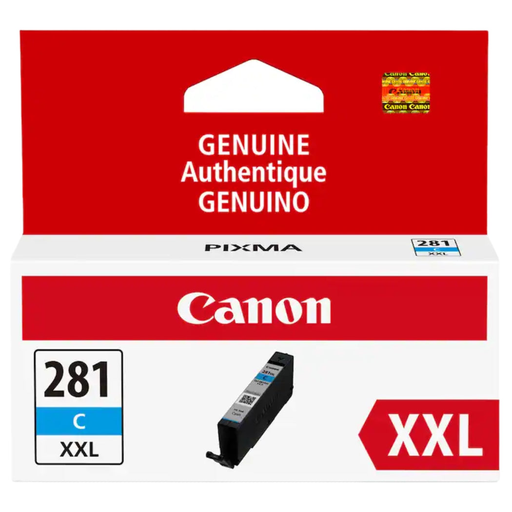 New, Pre-Owned - Canon 281XXL Super High Yield Cyan Ink Cartridge, 1980C001