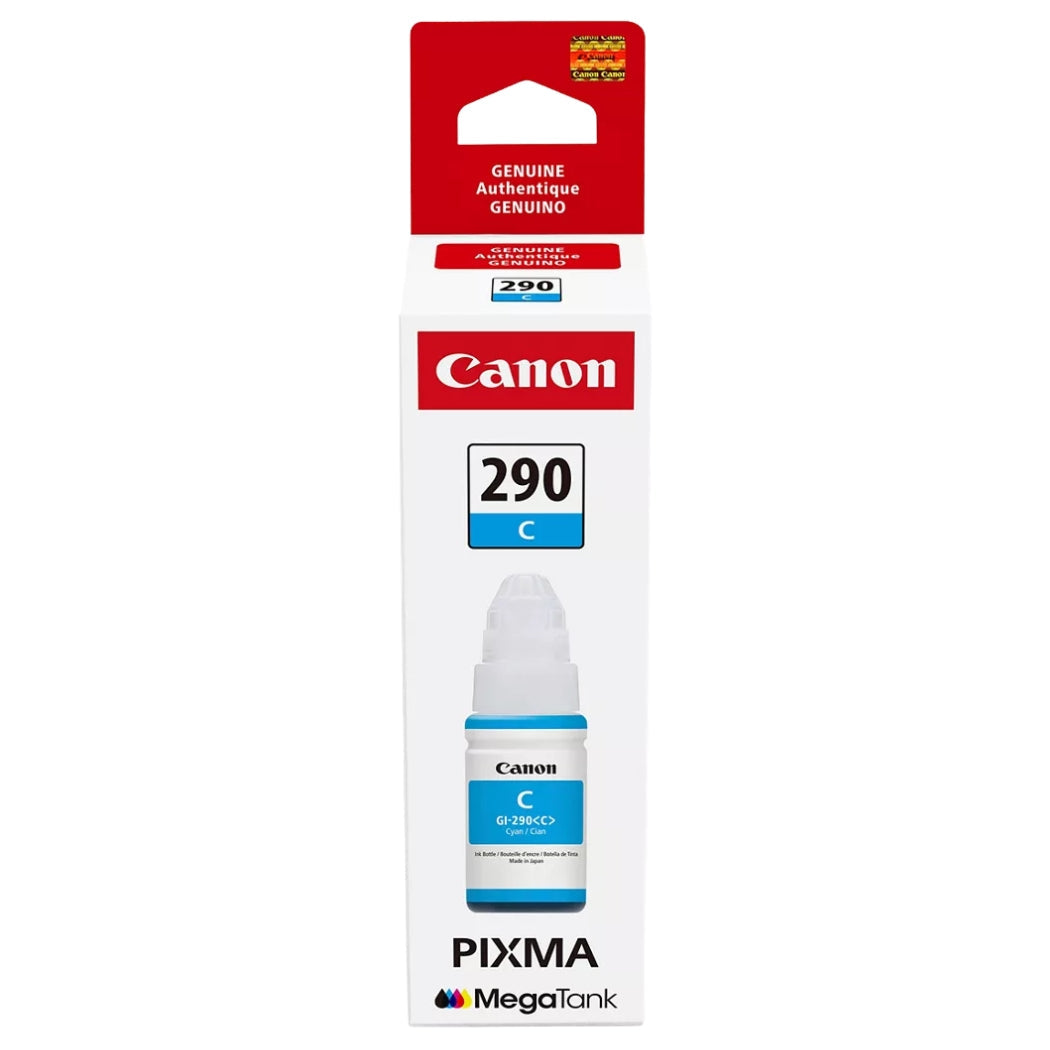 New, Pre-Owned - Canon GI-290 High Yield Cyan Ink Bottle, 1598C001