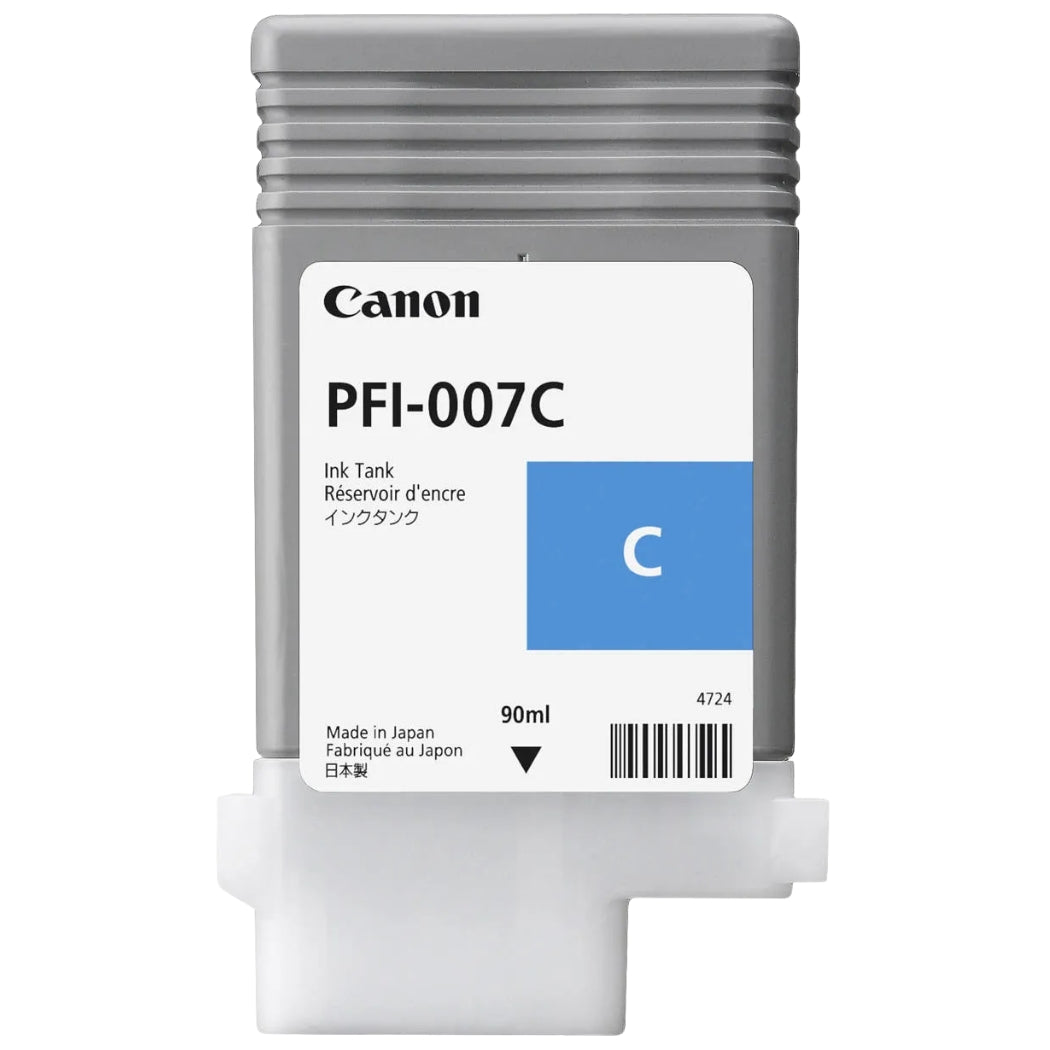 New, Pre-Owned - Canon PFI-007 Standard Yield Cyan,2144C001