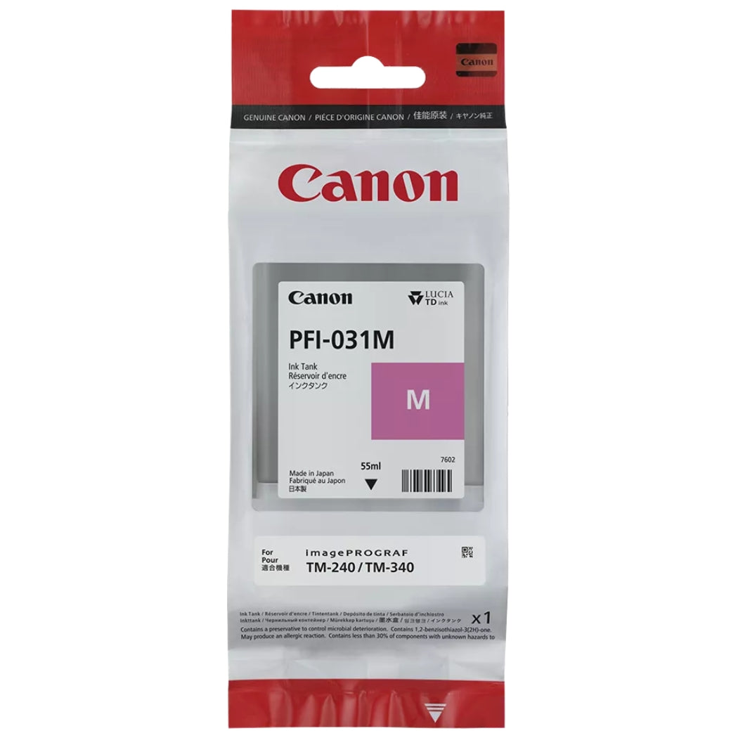 New, Pre-Owned - Canon PFI-031 Standard Yield Magenta Ink Cartridge, 6265C001