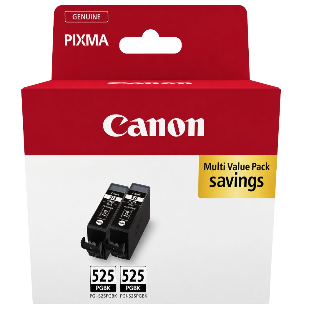 New, Pre-Owned - Canon PGI-525 Black Ink Cartridges- 2 Pack