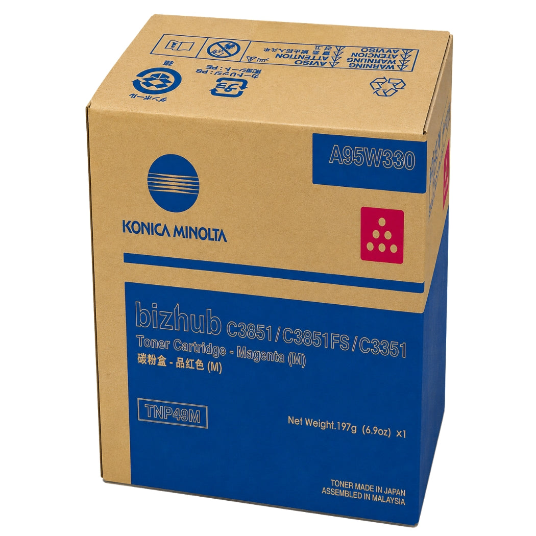 New, Pre-Owned - Konica Minolta TNP49M High Yield Magenta Toner Cartridge, A95W330