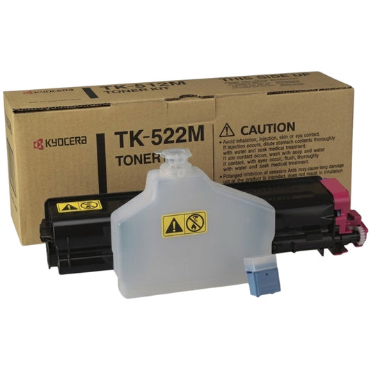 New, Pre-Owned - Kyocera TK-522M Magenta Toner Cartridge