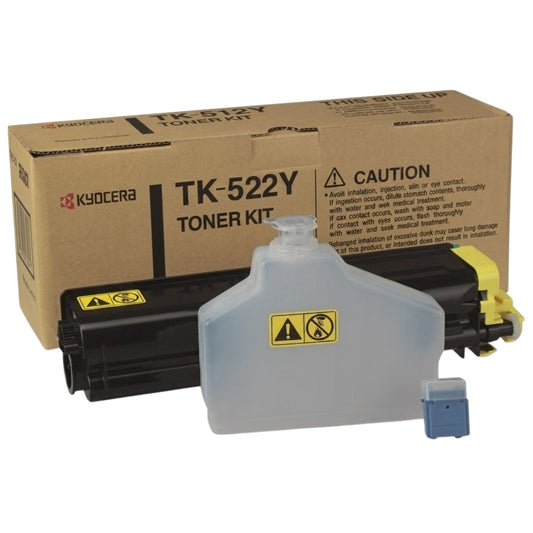 New, Pre-Owned - Kyocera TK-522Y Yellow Toner Cartridge