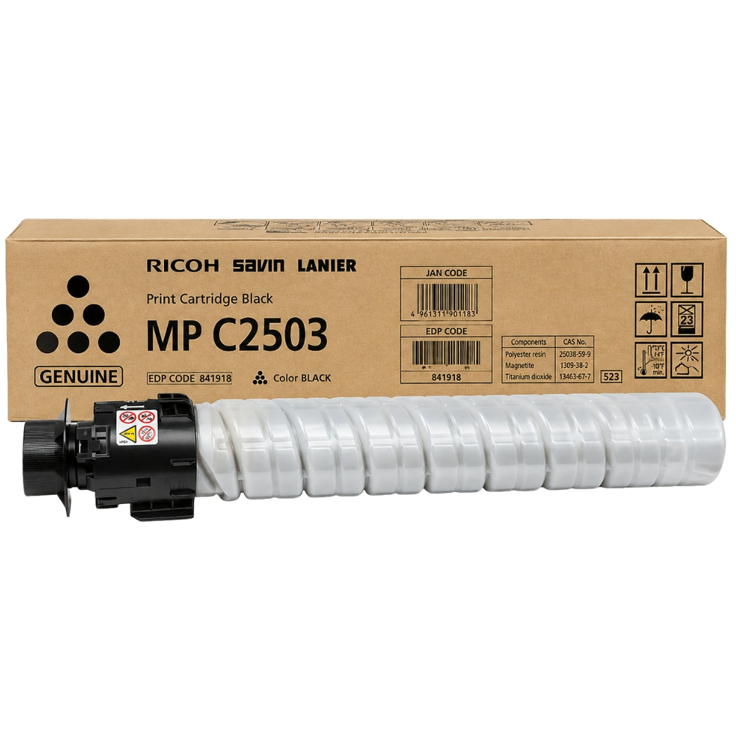 New, Pre-Owned - Ricoh MP C2503 Standard Yield Black Toner Cartridge, 841918