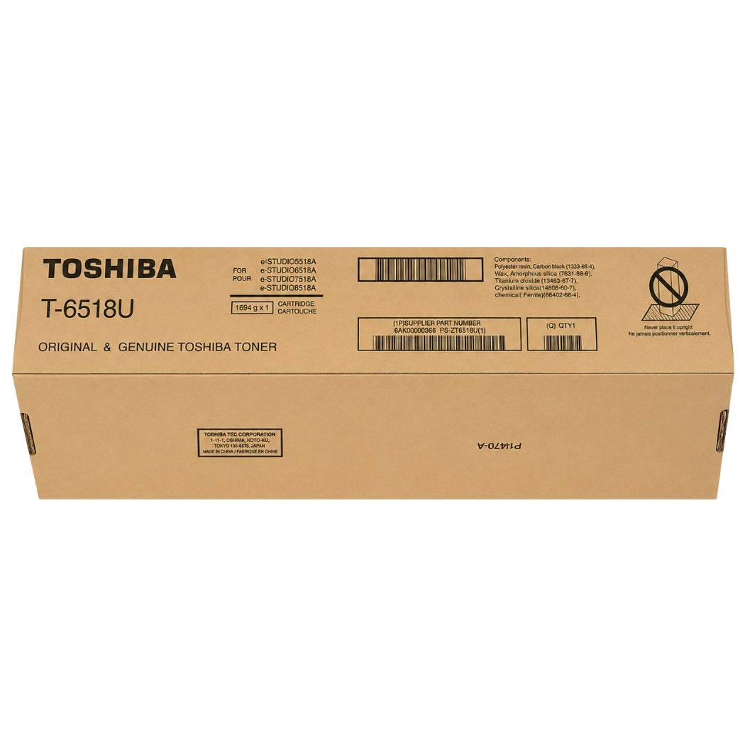 New, Pre-Owned - Toshiba T-6518U High Yield Black Toner Cartridge,GK23628