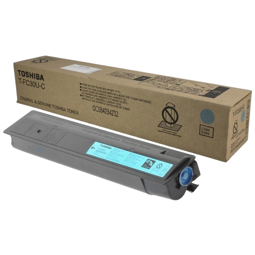 New, Pre-Owned - Toshiba T-FC-30U-C Standard Yield Cyan Toner Cartridge