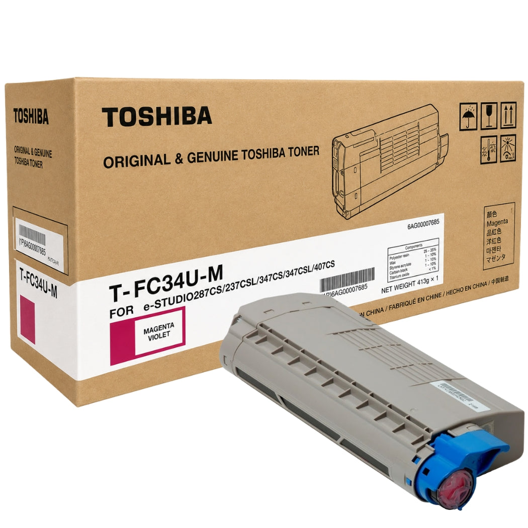 New, Pre-Owned - Toshiba T-FC34U-M High Yield Magenta Toner Cartridge