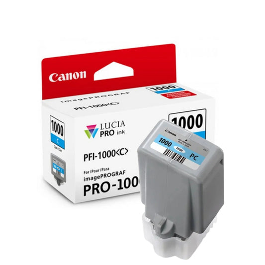 Genuine Canon 1PFI1000 Standard Yield Photo Cyan Ink Cartridge