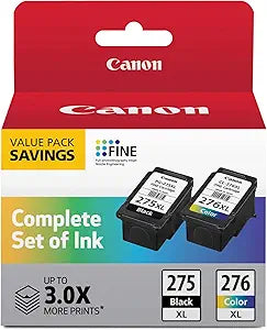 Original Canon PG-275XL/CL-276XL High Yield Black & Color Ink Cartridge, 4981C008