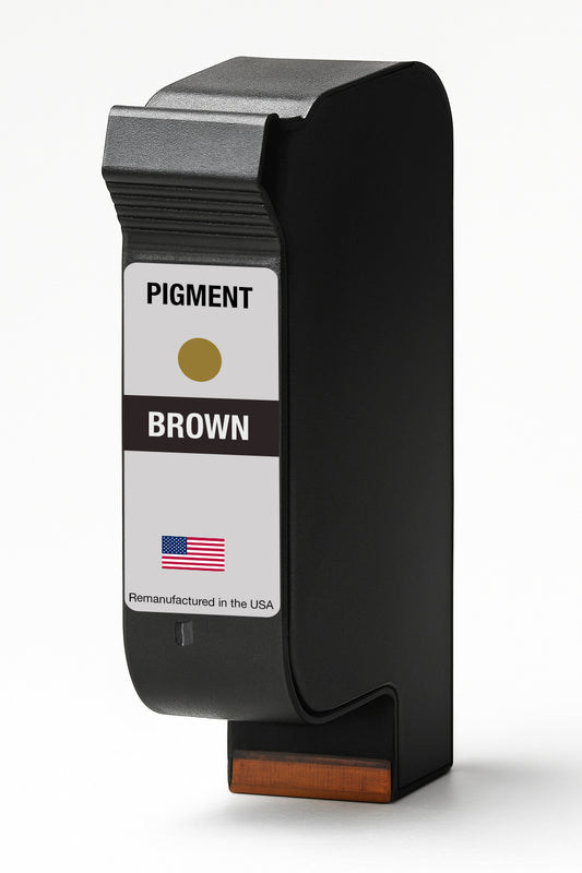 U.S. Remanufactured TIJ Pigment Brown Thermal Inkjet Cartridge