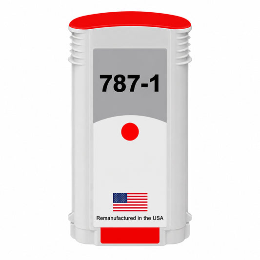 U.S. Remanufactured for Pitney Bowes 787-1 Fluorescent Red Ink Cartridge