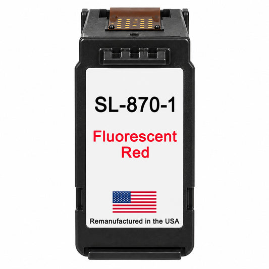U.S. Remanufactured for Pitney Bowes SL-870-1 Fluorescent Red Ink Cartridge