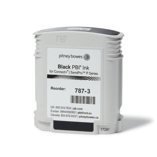 New, Pre-Owned - Pitney Bowes 787-3 Black Ink Cartridge