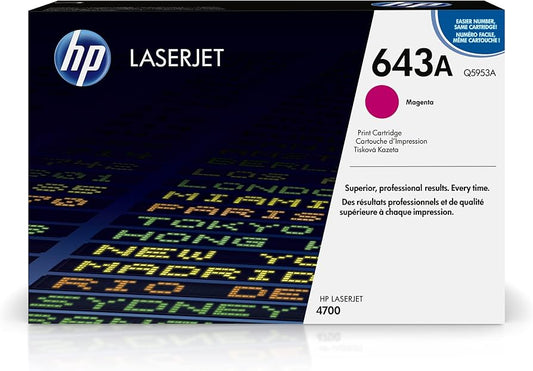 Genuine HP 643A Standard-Yield Magenta Laser Toner Cartridge