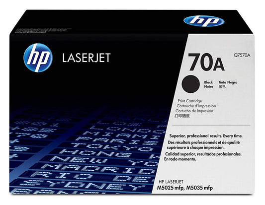 Original HP 70A Standard-Yield Black Laser Toner Cartridge