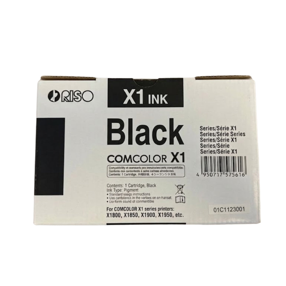 Original Riso ComColor X1 High Yield Black Ink Cartridge, S-6701E 