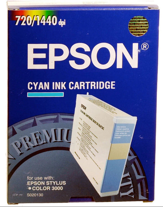 Genuine Epson S020130 Cyan Inkjet Cartridge