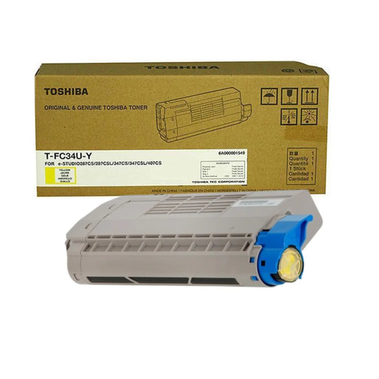 Genuine Toshiba TFC34UY Standard Yield Yellow Toner Cartridge