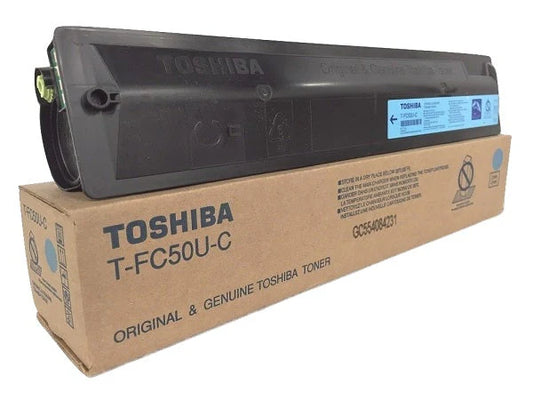 Genuine Toshiba TFC50UC Standard Yield Cyan Toner Cartridge