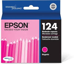 Original Epson T124 Standard Yield Magenta Ink Cartridge