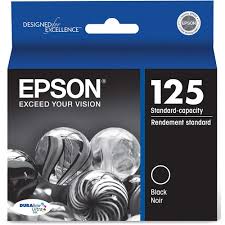 Original Epson T125 Standard Yield Black Ink Cartridge