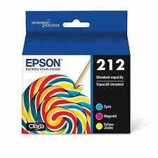Original Epson 212 Standard Yield Multi-Color (3-Pack) Ink Cartridge