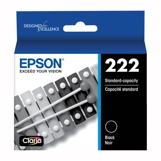 Genuine Epson T222 Black Claria Ink Cartridge