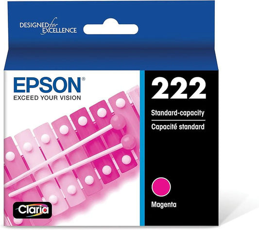Genuine Epson T222 Magenta Claria Ink Cartridge