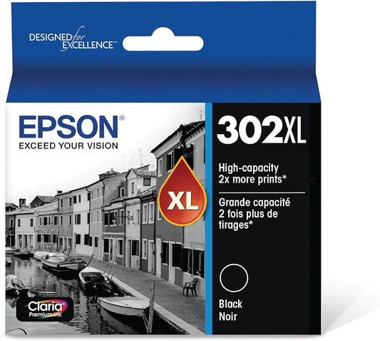 Epson 302XL Black Ink Cartridge, T302XL020