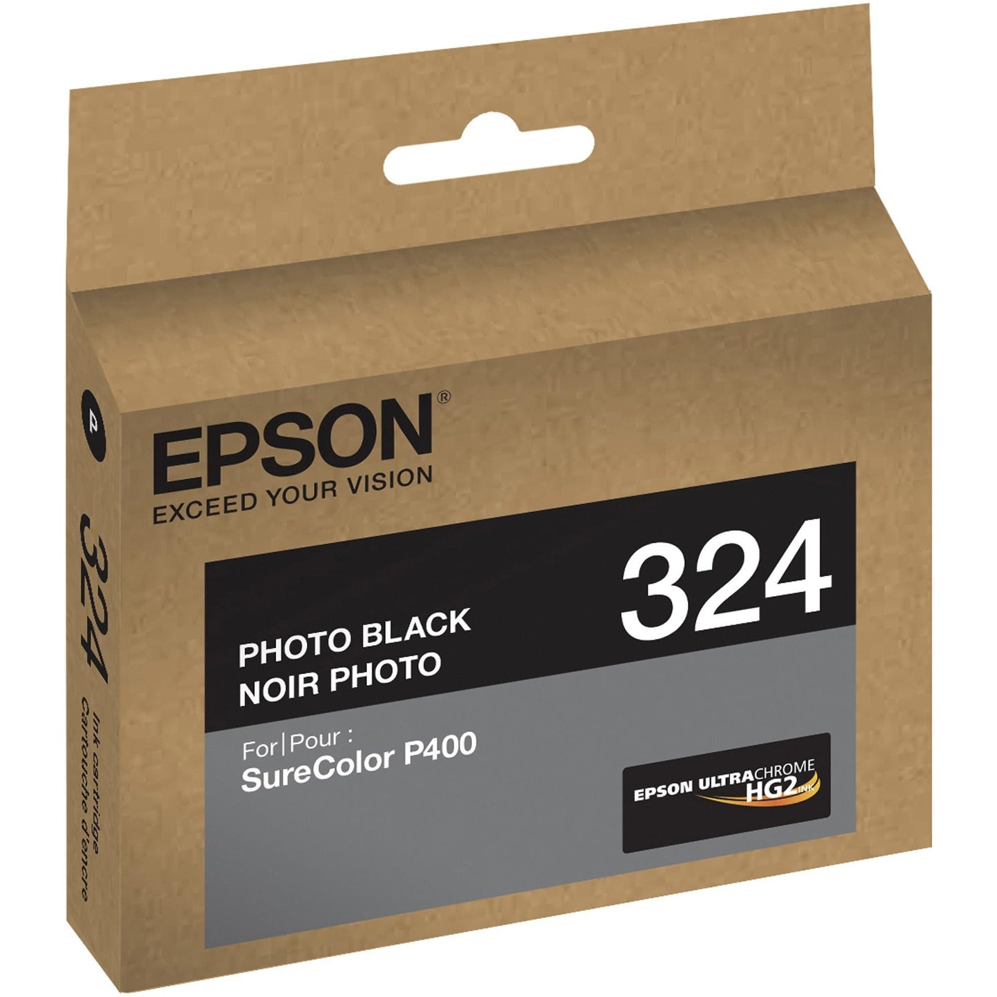 Epson T324 Standard-Yield Photo Black UltraChrome HG2 Ink Cartridge, T324120