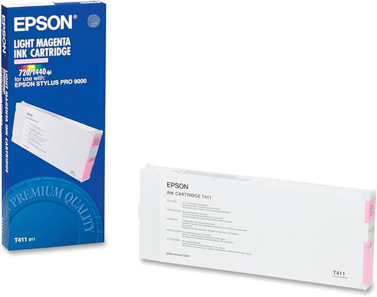 Genuine Epson T411 220ml Standard Yield Light Magenta Ink Cartridge