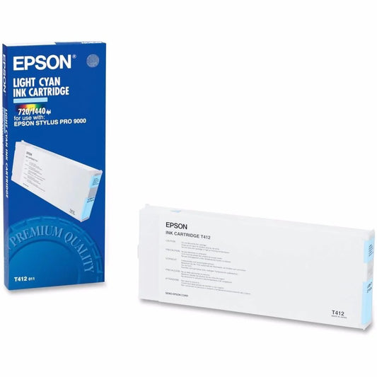 Genuine Epson T412 220ml Standard Yield Light Cyan Ink Cartridge