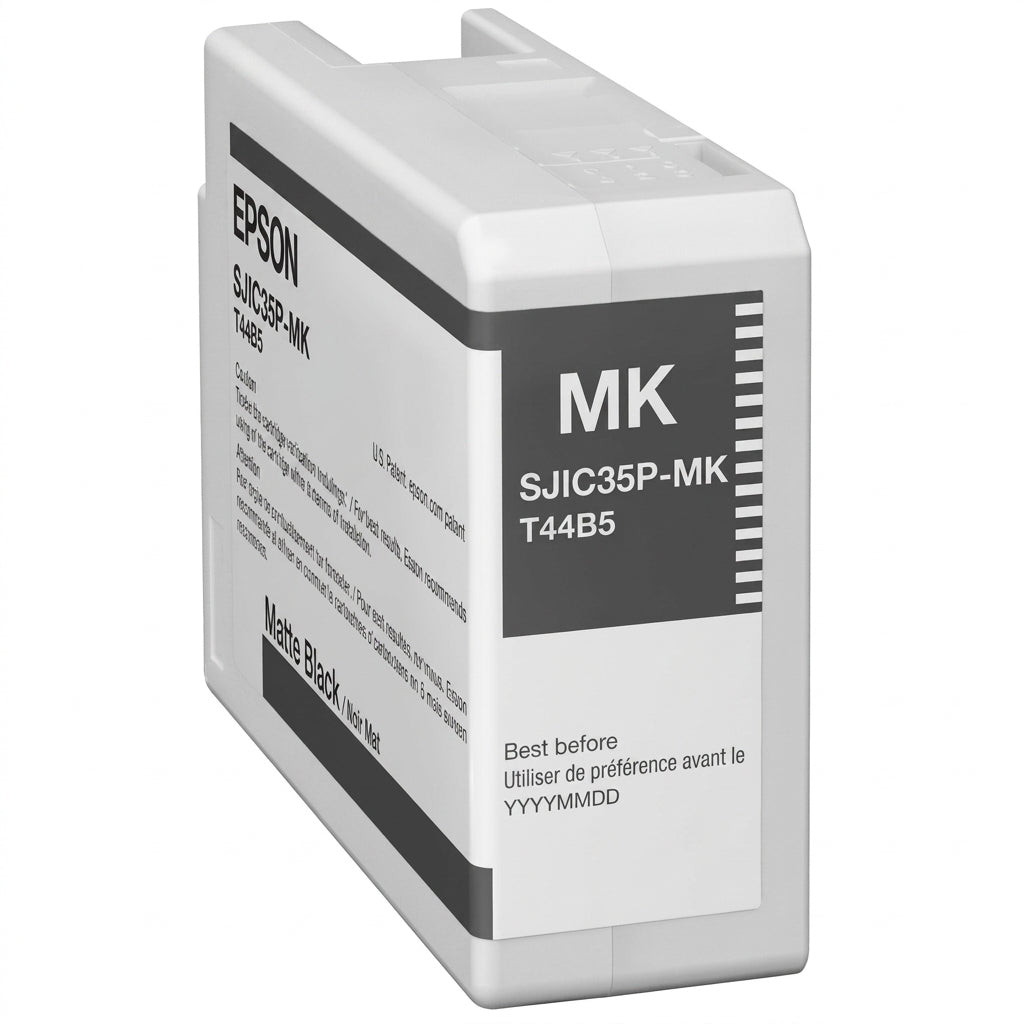 New, Pre-Owned, Original Epson T44B5 High-Yield Matte Black Ink Cartridge, SJIC35P-MK