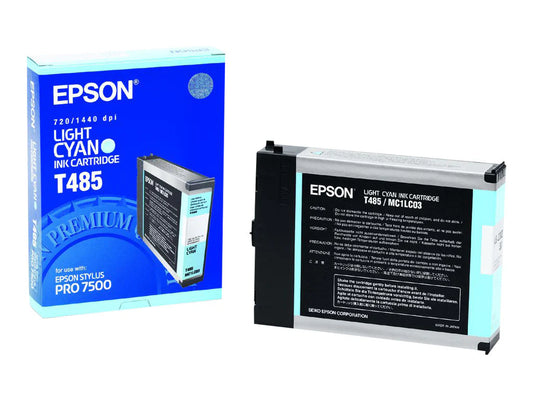 Genuine Epson T485 Light Cyan Ink Cartridge