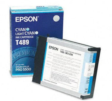 Genuine Epson T489 Standard Yield Light Cyan Ink Cartridge