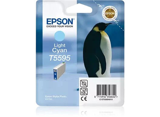 Original Epson T5595 Standard Yield Light Cyan Ink Cartridge