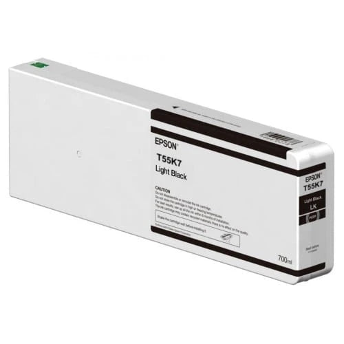 Genuine Epson T55K7 UltraChrome HD Light Black Ink Cartridge