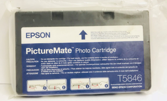 New, Pre-Owned - Genuine Epson T5846 PictureMate Photo Cartridge.