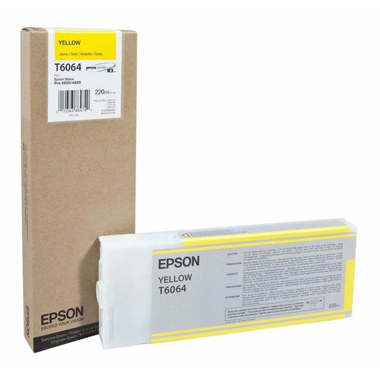 Original Epson 220ml UltraChrome K3 Yellow Ink Cartridge