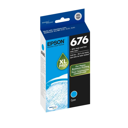 Epson 676 DURABrite Utra High-Yield Cyan Ink Cartridge