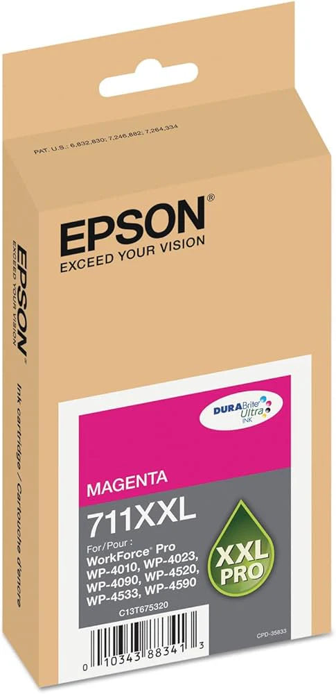 Genuine Epson 711XXL Extra High-Yield Magenta Ink Cartridge