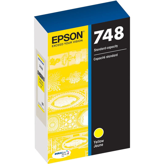 Genuine Epson 748 Standard-Yield Yellow DURABrite Pro Ink Cartridge