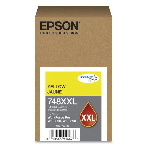 Epson 748XXL DURABrite Pro Extra High-Yield Yellow Ink Cartridge