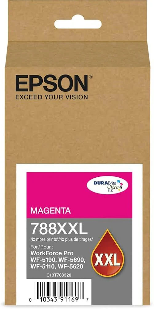 Epson T788XXL Extra High-Yield Magenta DURABrite Ink Cartridge