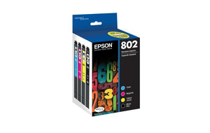 Original Epson 802 Standard Yield Multi-Color (4-Pack) Ink Cartridge