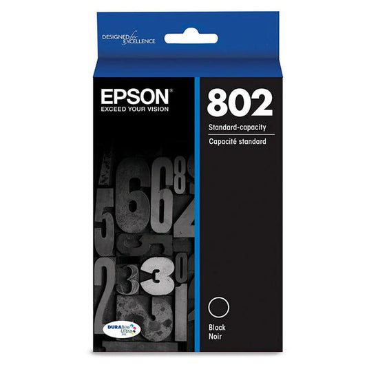 Original Epson T802 Standard Yield Black Ink Cartridge