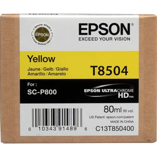 Genuine Epson 80ml UltraChrome HD Yellow Ink Cartridge