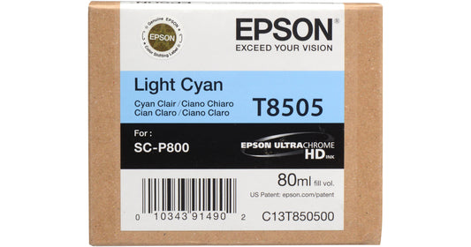 Genuine Epson 80ml UltraChrome HD Light Cyan Ink Cartridge