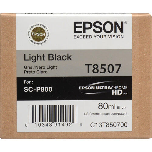 Genuine Epson 80ml UltraChrome HD Light Black Ink Cartridge